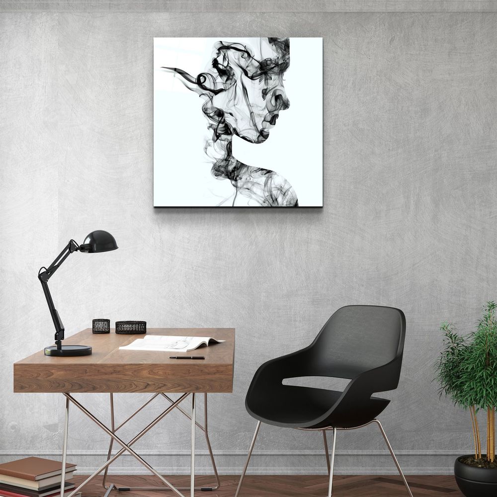 Autres décorations murales - ・"Smoky Lines"・Glass Wall Art | Artdesigna Glass Printing Wall Arts. - ARTDESIGNA