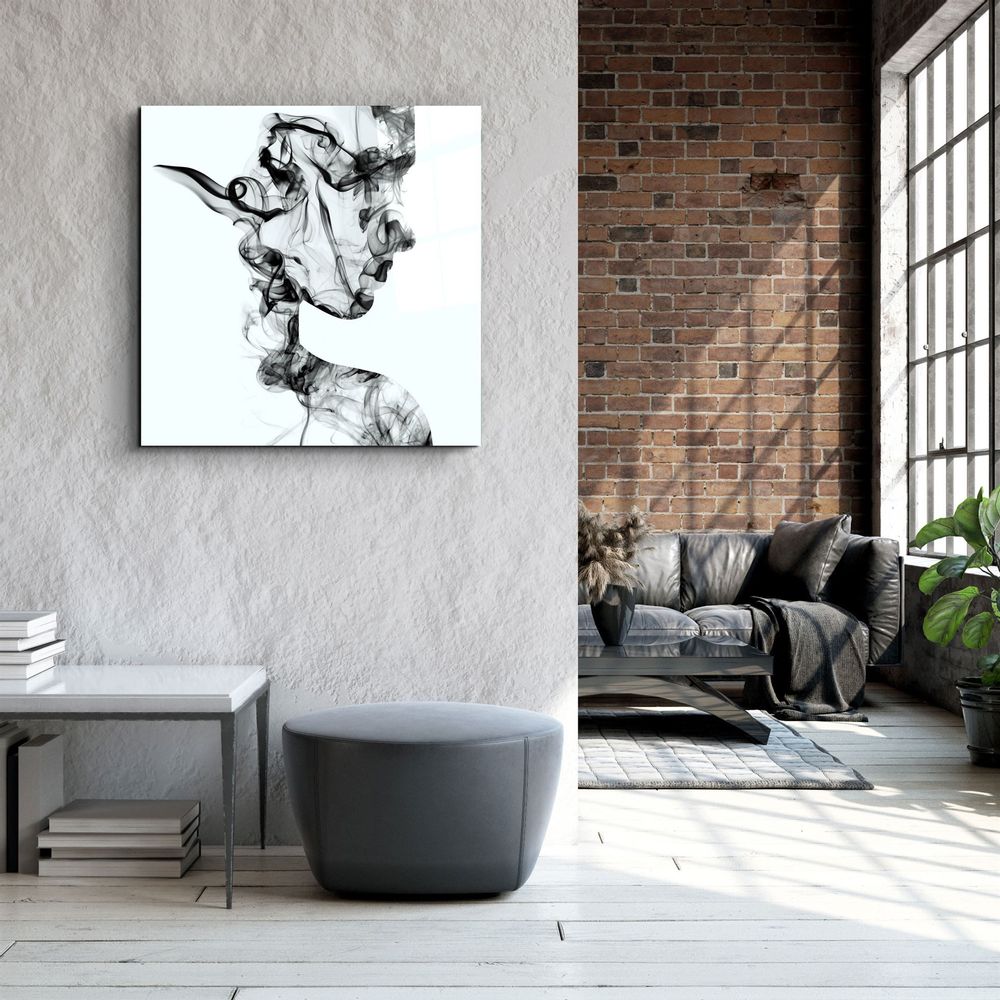 Autres décorations murales - ・"Smoky Lines"・Glass Wall Art | Artdesigna Glass Printing Wall Arts. - ARTDESIGNA