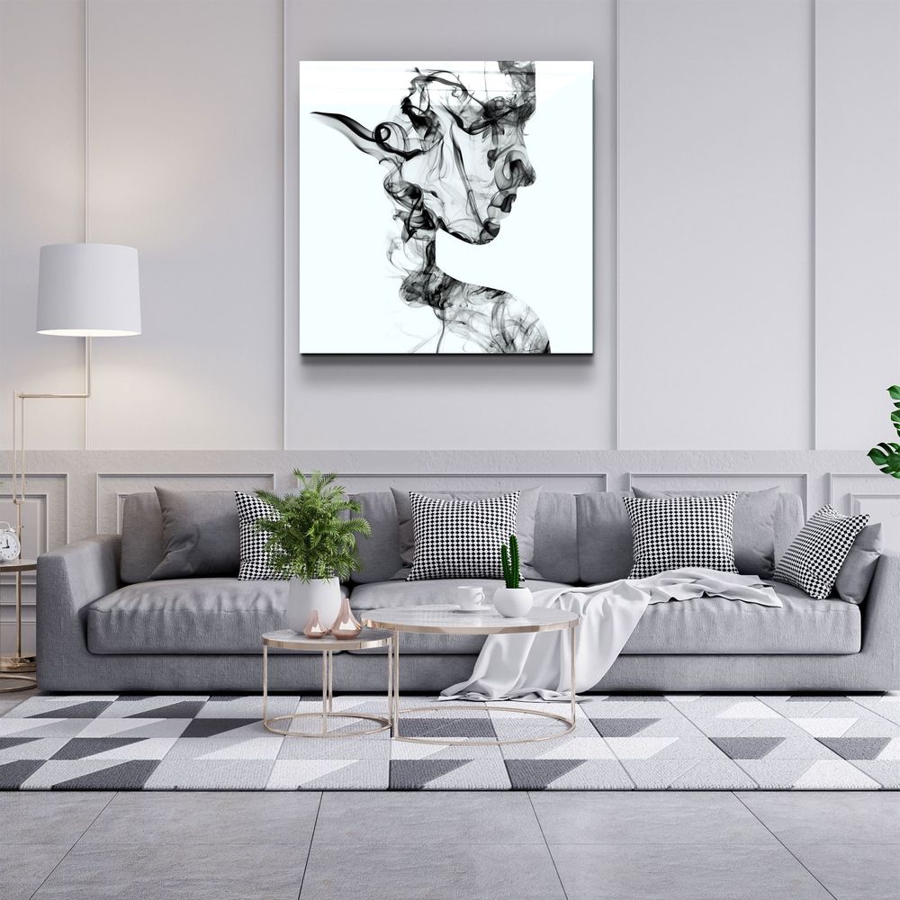 Autres décorations murales - ・"Smoky Lines"・Glass Wall Art | Artdesigna Glass Printing Wall Arts. - ARTDESIGNA