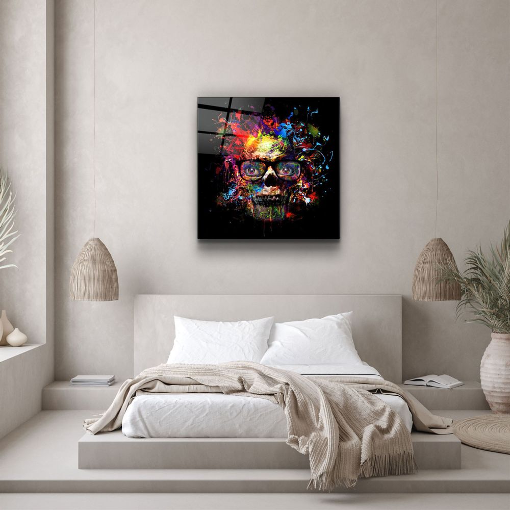 Autres décorations murales - ・"Skeleton"・Glass Wall Art | Artdesigna Glass Printing Wall Arts. - ARTDESIGNA
