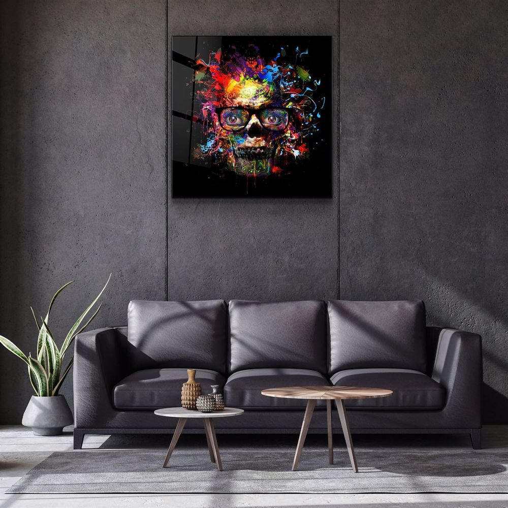 Autres décorations murales - ・"Skeleton"・Glass Wall Art | Artdesigna Glass Printing Wall Arts. - ARTDESIGNA