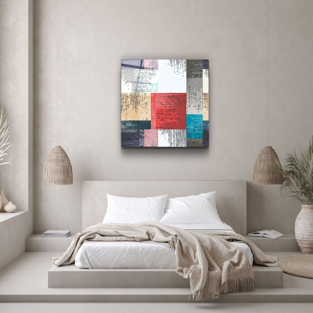 Other wall decoration - ・"Squares"・Glass Wall Art | Artdesigna Glass Printing Wall Arts. - ARTDESIGNA