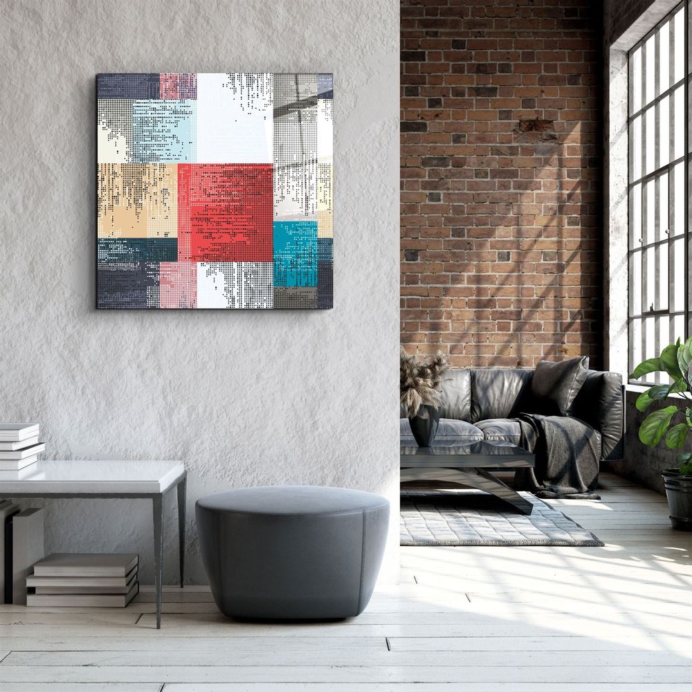 Other wall decoration - ・"Squares"・Glass Wall Art | Artdesigna Glass Printing Wall Arts. - ARTDESIGNA