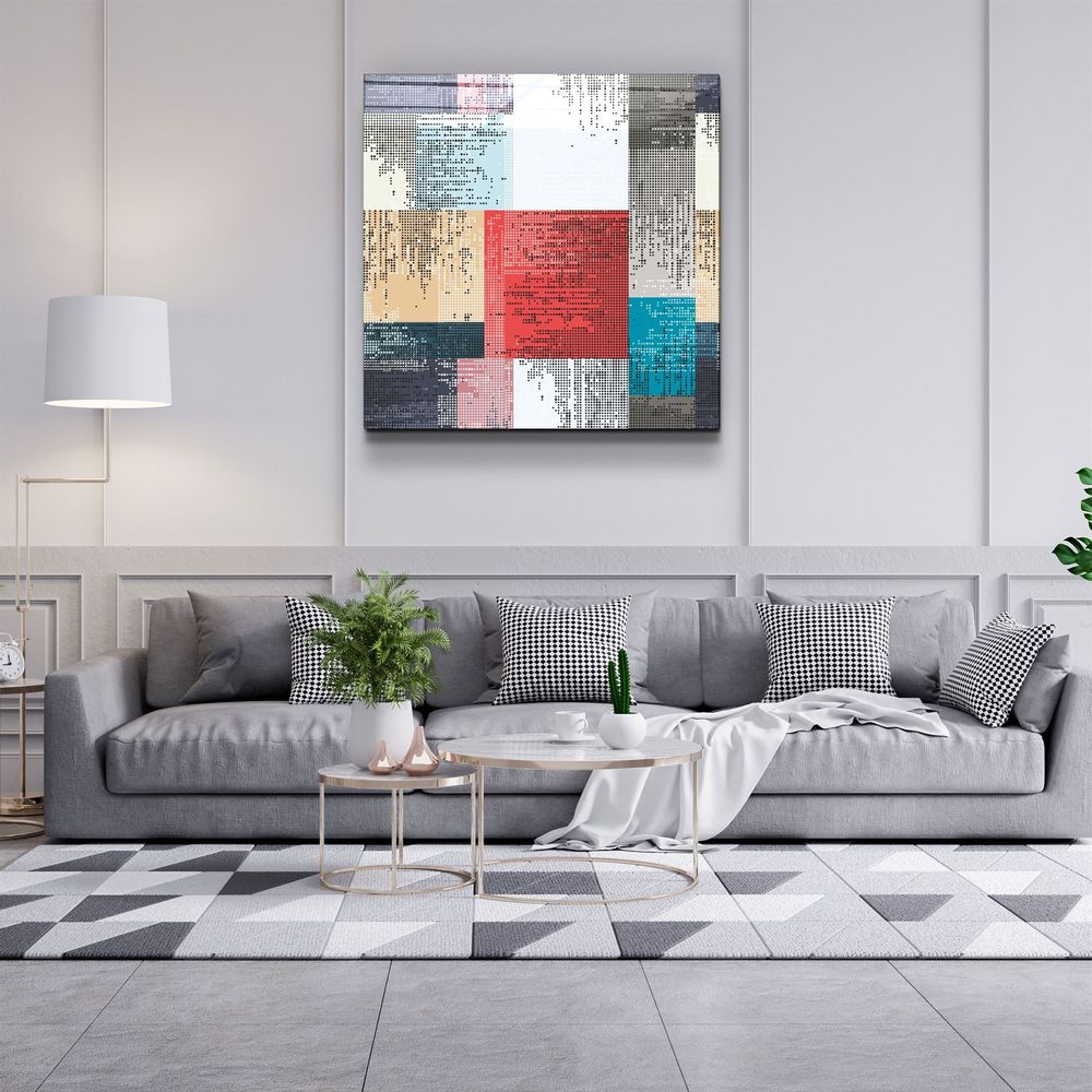 Other wall decoration - ・"Squares"・Glass Wall Art | Artdesigna Glass Printing Wall Arts. - ARTDESIGNA