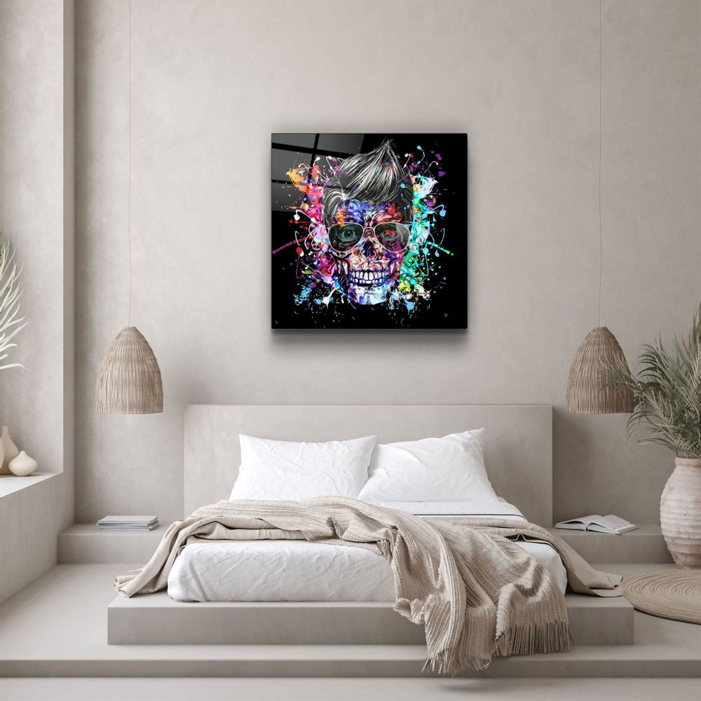Autres décorations murales - ・"Skulla2"・Glass Wall Art | Artdesigna Glass Printing Wall Arts. - ARTDESIGNA