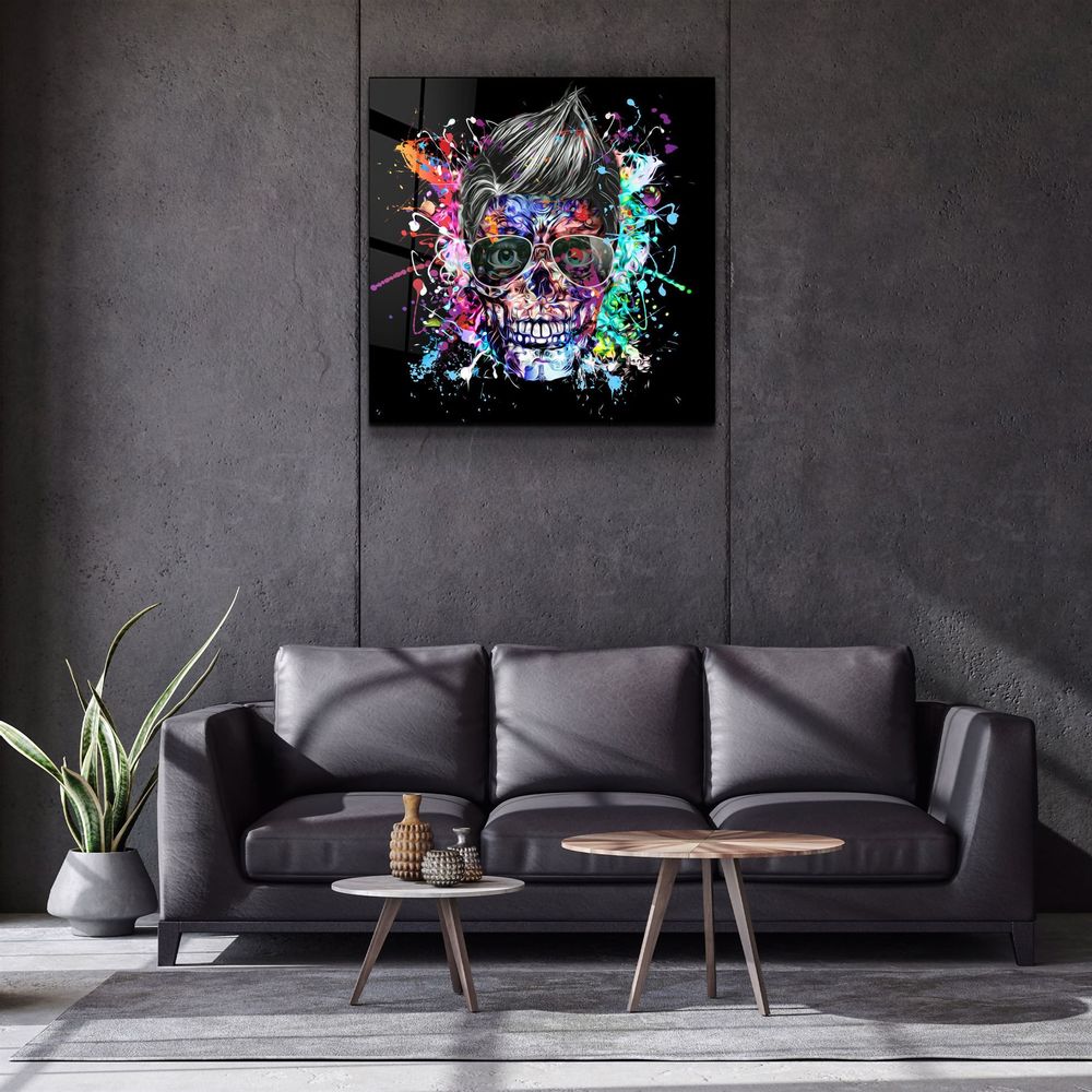 Autres décorations murales - ・"Skulla2"・Glass Wall Art | Artdesigna Glass Printing Wall Arts. - ARTDESIGNA