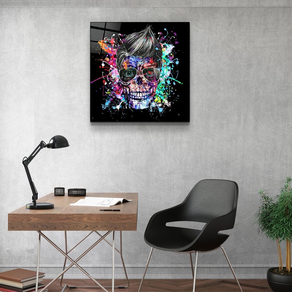 Autres décorations murales - ・"Skulla2"・Glass Wall Art | Artdesigna Glass Printing Wall Arts. - ARTDESIGNA