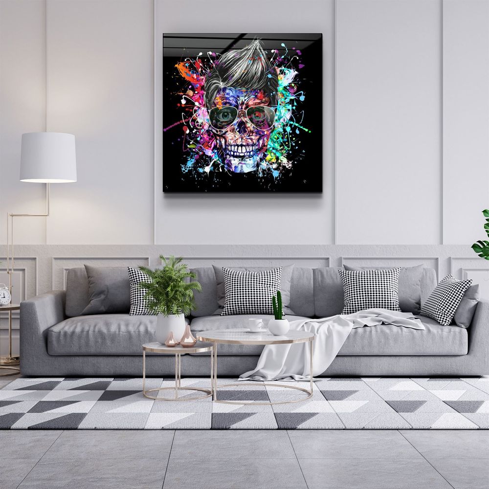 Autres décorations murales - ・"Skulla2"・Glass Wall Art | Artdesigna Glass Printing Wall Arts. - ARTDESIGNA
