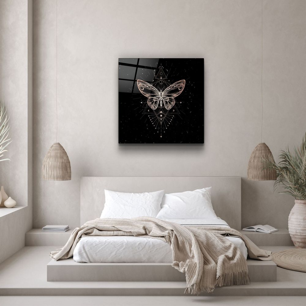 Other wall decoration - ・"Butterfly Signs"・Glass Wall Art | Artdesigna Glass Printing Wall Arts. - ARTDESIGNA