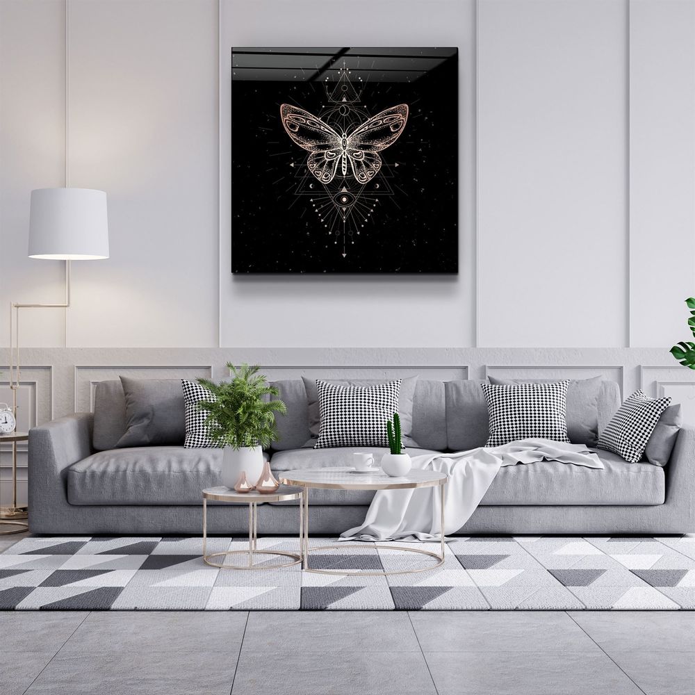 Other wall decoration - ・"Butterfly Signs"・Glass Wall Art | Artdesigna Glass Printing Wall Arts. - ARTDESIGNA