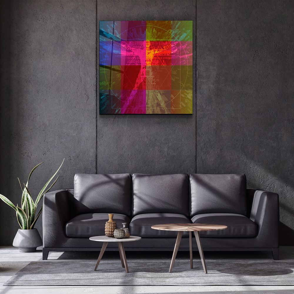 Autres décorations murales - ・"Absctract Colors"・Glass Wall Art | Artdesigna Glass Printing Wall Arts. - ARTDESIGNA