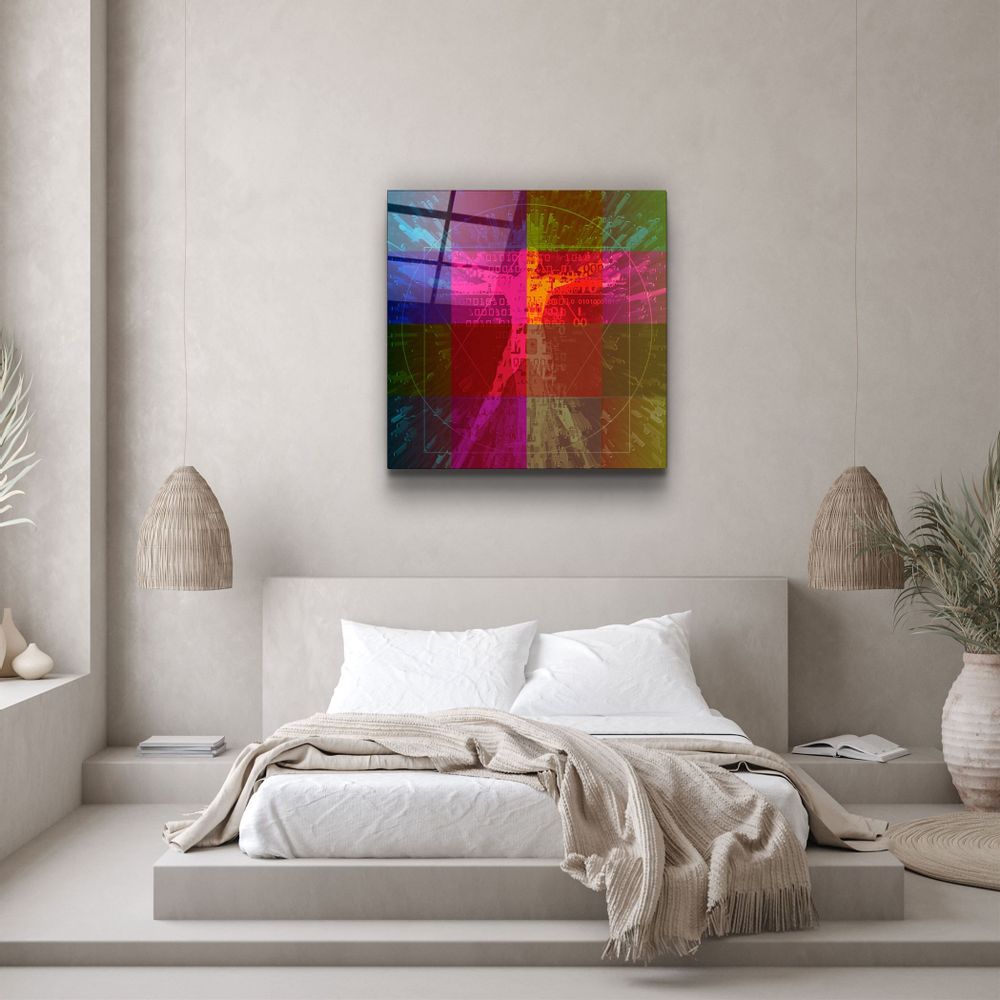 Autres décorations murales - ・"Absctract Colors"・Glass Wall Art | Artdesigna Glass Printing Wall Arts. - ARTDESIGNA