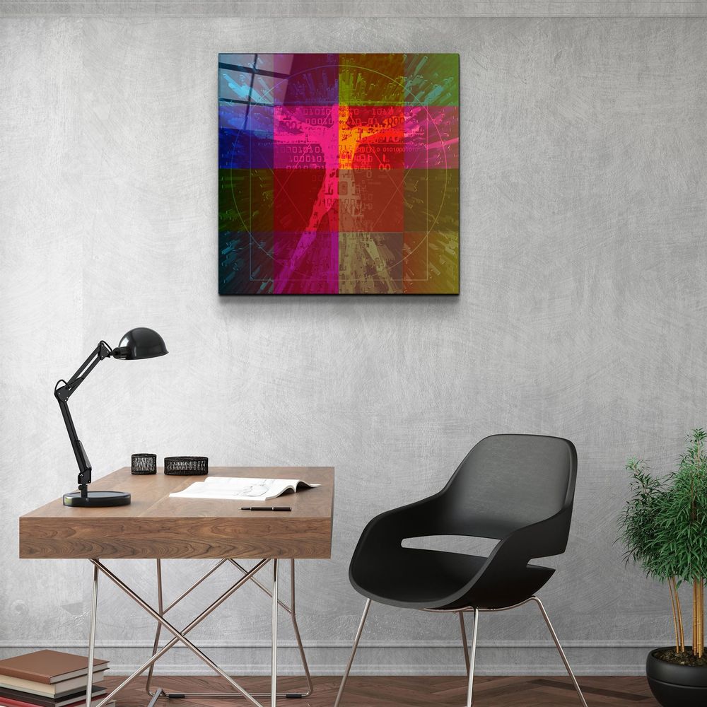 Autres décorations murales - ・"Absctract Colors"・Glass Wall Art | Artdesigna Glass Printing Wall Arts. - ARTDESIGNA