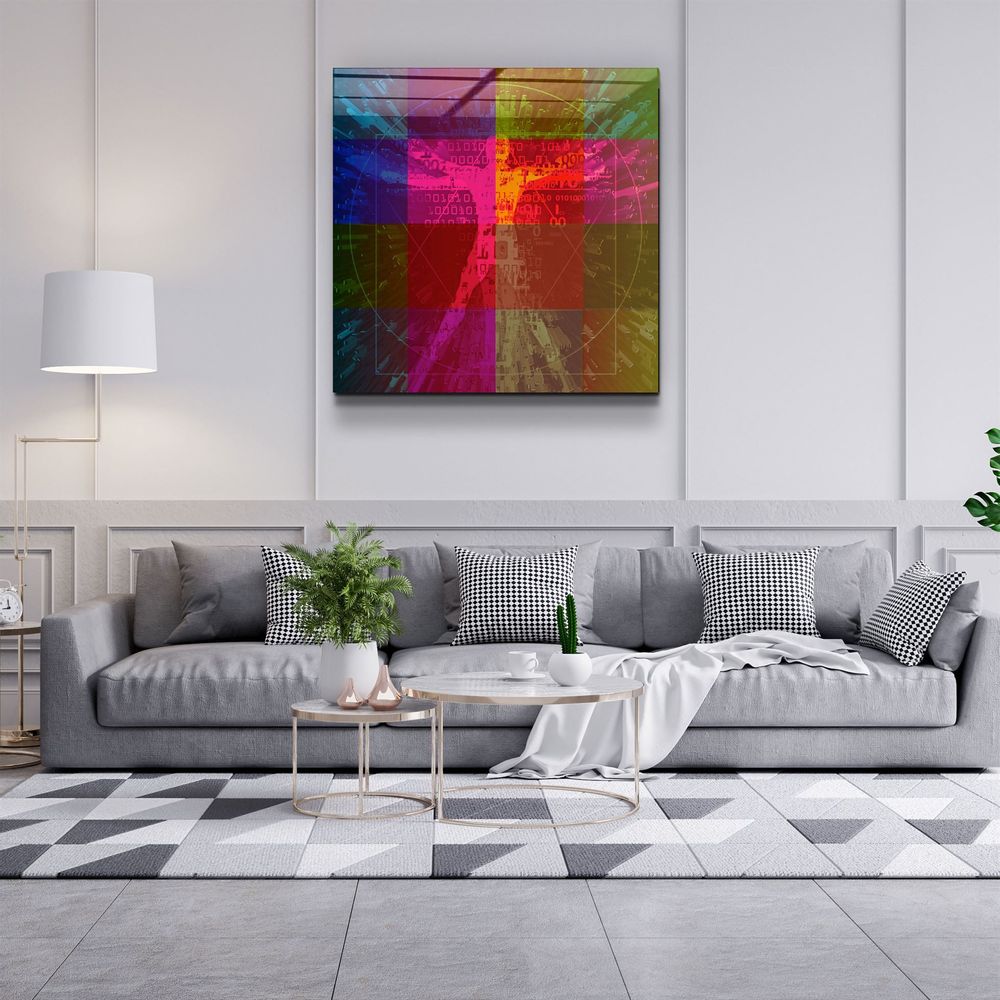 Autres décorations murales - ・"Absctract Colors"・Glass Wall Art | Artdesigna Glass Printing Wall Arts. - ARTDESIGNA