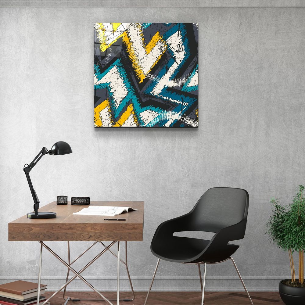 Autres décorations murales - ・"Absctract Colors"・Glass Wall Art | Artdesigna Glass Printing Wall Arts. - ARTDESIGNA