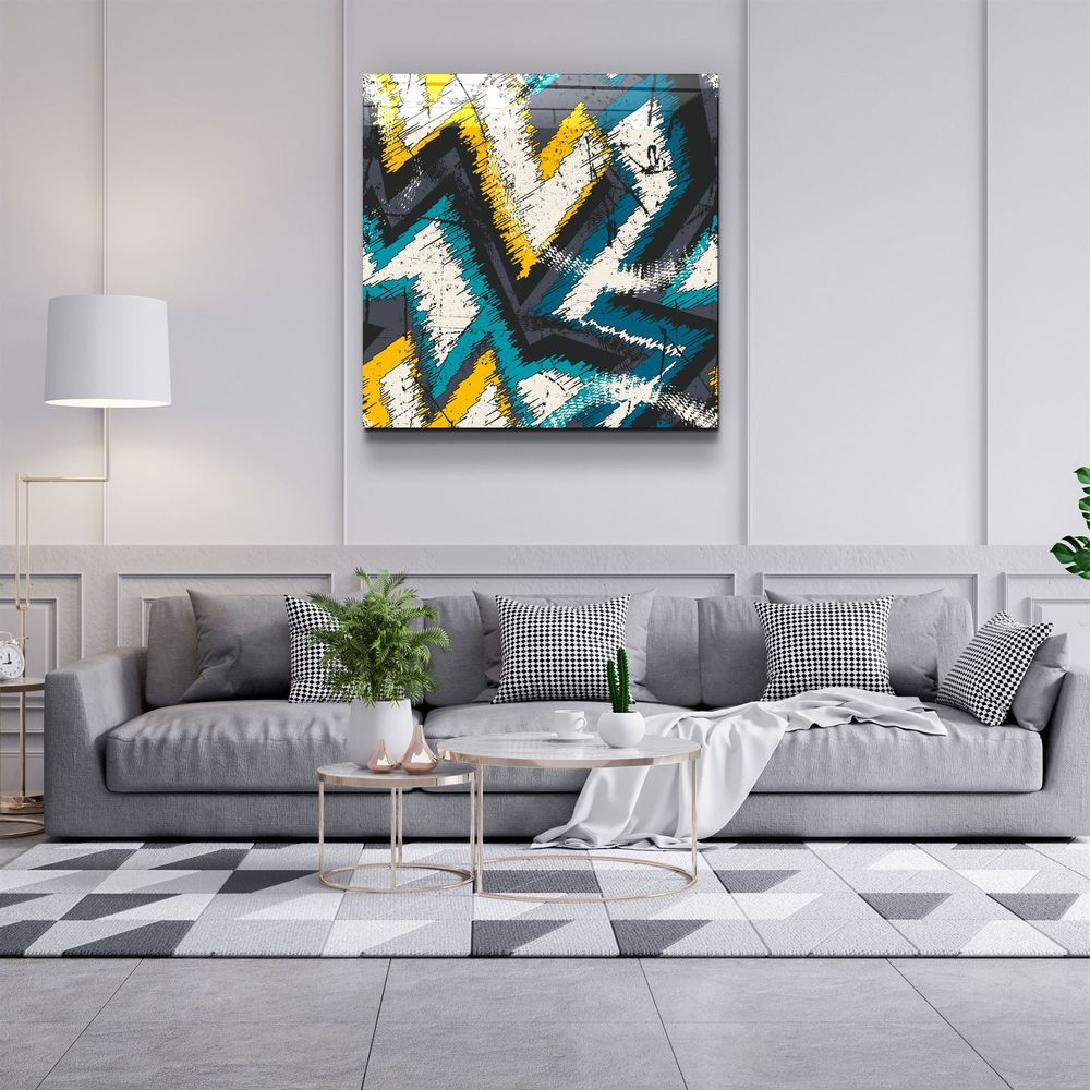 Autres décorations murales - ・"Absctract Colors"・Glass Wall Art | Artdesigna Glass Printing Wall Arts. - ARTDESIGNA