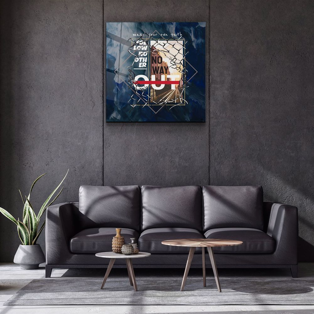 Autres décorations murales - ・"No Way Out"・Glass Wall Art | Artdesigna Glass Printing Wall Arts. - ARTDESIGNA