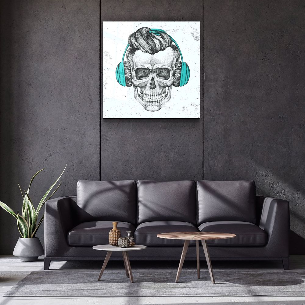 Other wall decoration - ・"Skulla3"・Glass Wall Art | Artdesigna Glass Printing Wall Arts. - ARTDESIGNA