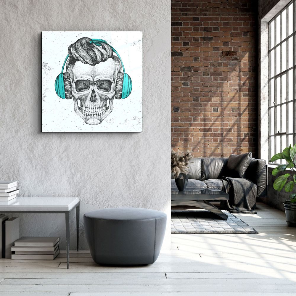 Other wall decoration - ・"Skulla3"・Glass Wall Art | Artdesigna Glass Printing Wall Arts. - ARTDESIGNA