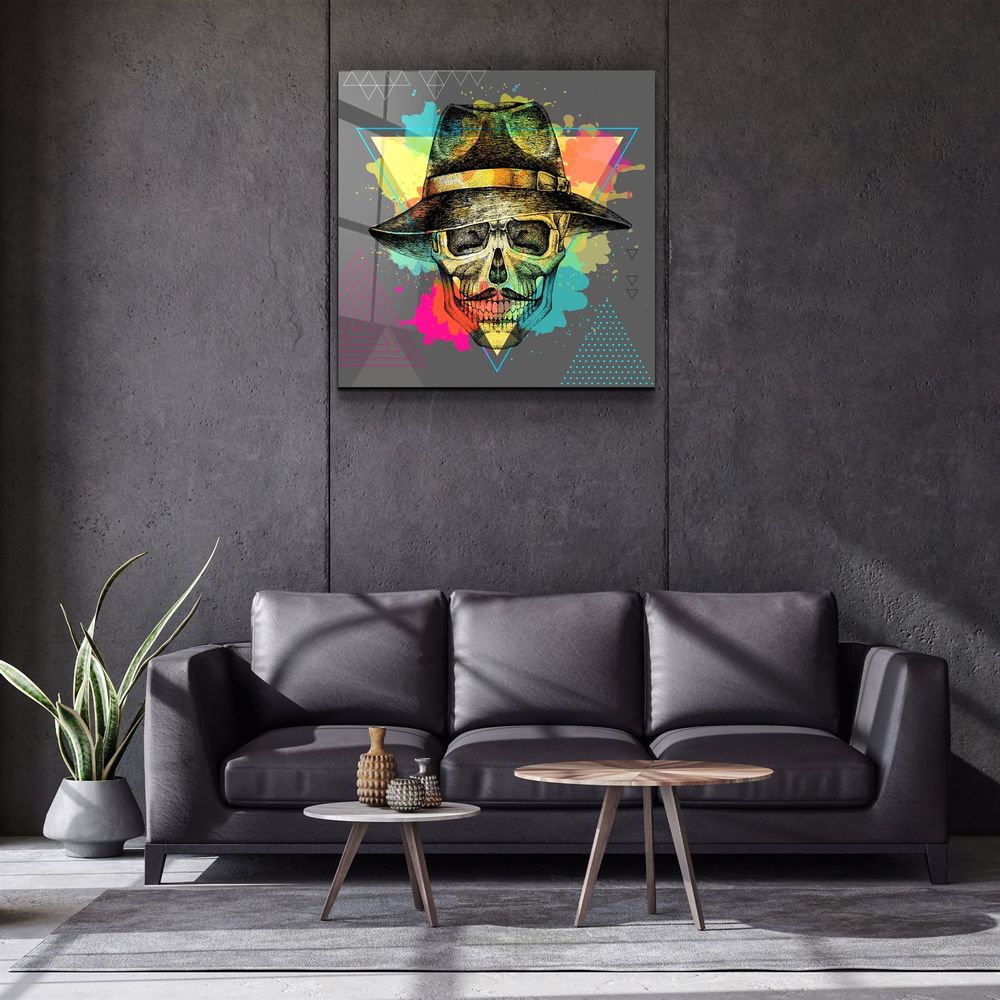 Autres décorations murales - ・"Skulla4"・Glass Wall Art | Artdesigna Glass Printing Wall Arts. - ARTDESIGNA