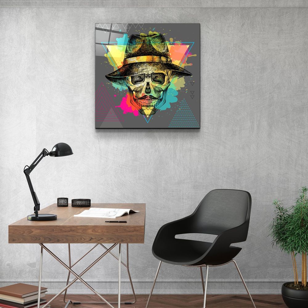 Autres décorations murales - ・"Skulla4"・Glass Wall Art | Artdesigna Glass Printing Wall Arts. - ARTDESIGNA