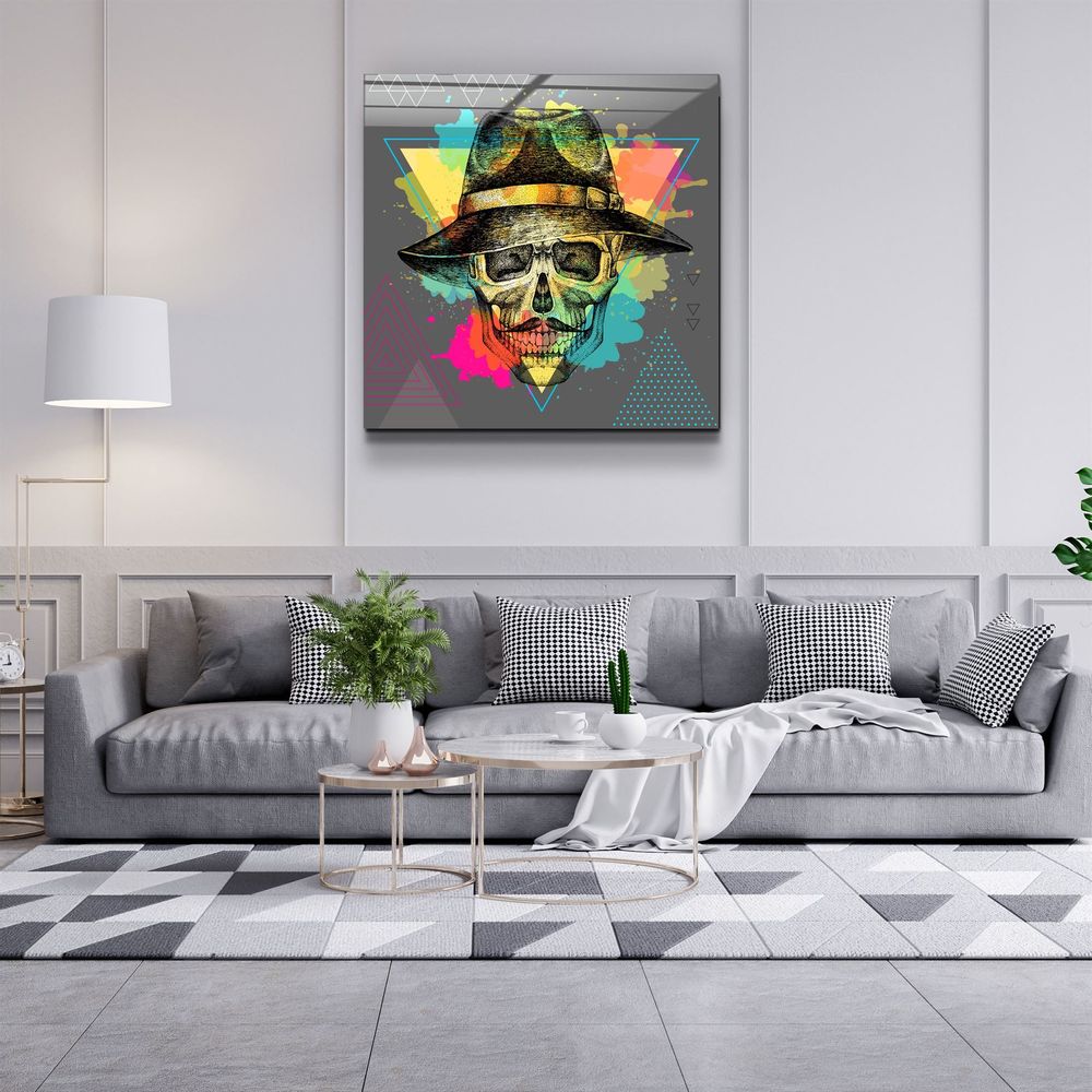 Autres décorations murales - ・"Skulla4"・Glass Wall Art | Artdesigna Glass Printing Wall Arts. - ARTDESIGNA