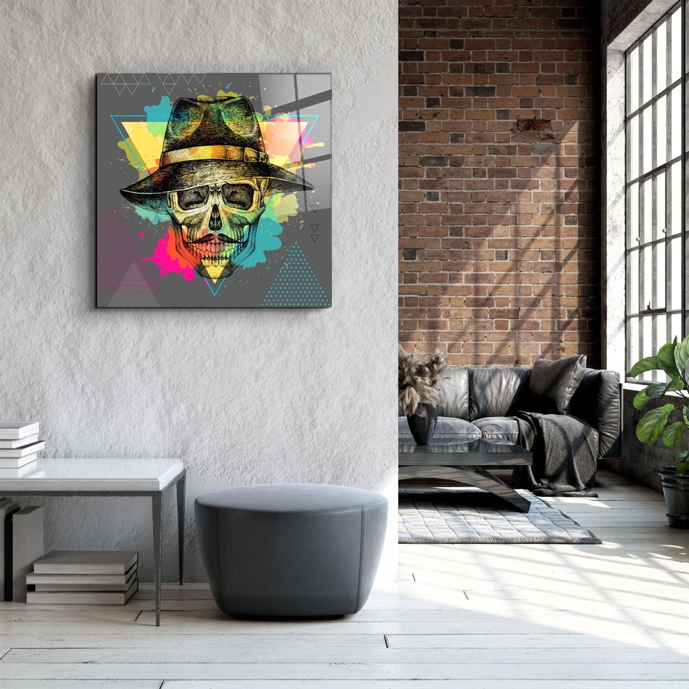 Autres décorations murales - ・"Skulla4"・Glass Wall Art | Artdesigna Glass Printing Wall Arts. - ARTDESIGNA