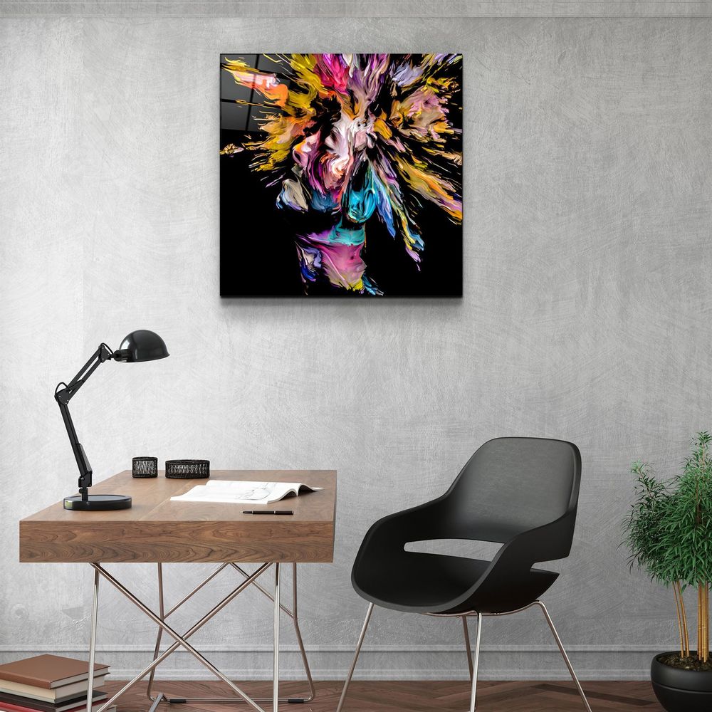 Other wall decoration - ・"Boom Head"・Glass Wall Art | Artdesigna Glass Printing Wall Arts. - ARTDESIGNA