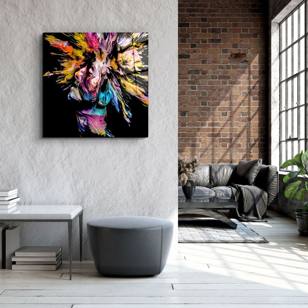 Other wall decoration - ・"Boom Head"・Glass Wall Art | Artdesigna Glass Printing Wall Arts. - ARTDESIGNA