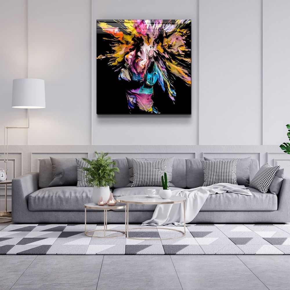 Other wall decoration - ・"Boom Head"・Glass Wall Art | Artdesigna Glass Printing Wall Arts. - ARTDESIGNA
