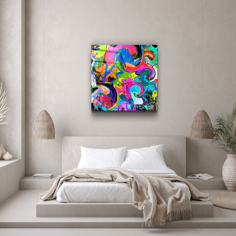 Autres décorations murales - ・"Color Mix"・Glass Wall Art | Artdesigna Glass Printing Wall Arts. - ARTDESIGNA