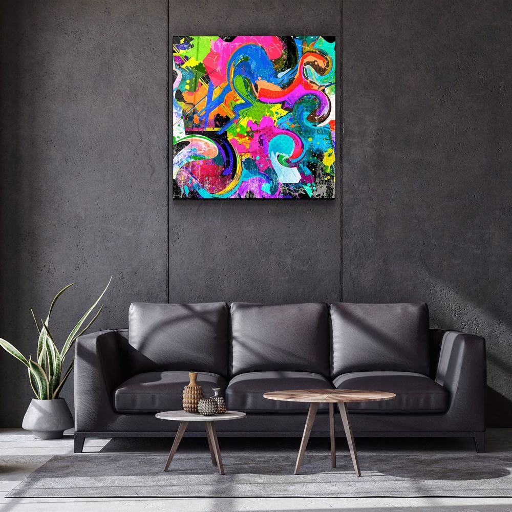 Autres décorations murales - ・"Color Mix"・Glass Wall Art | Artdesigna Glass Printing Wall Arts. - ARTDESIGNA