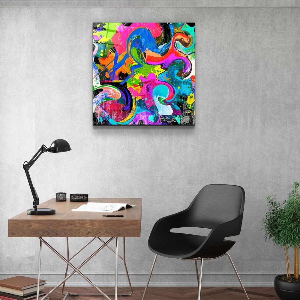 Autres décorations murales - ・"Color Mix"・Glass Wall Art | Artdesigna Glass Printing Wall Arts. - ARTDESIGNA