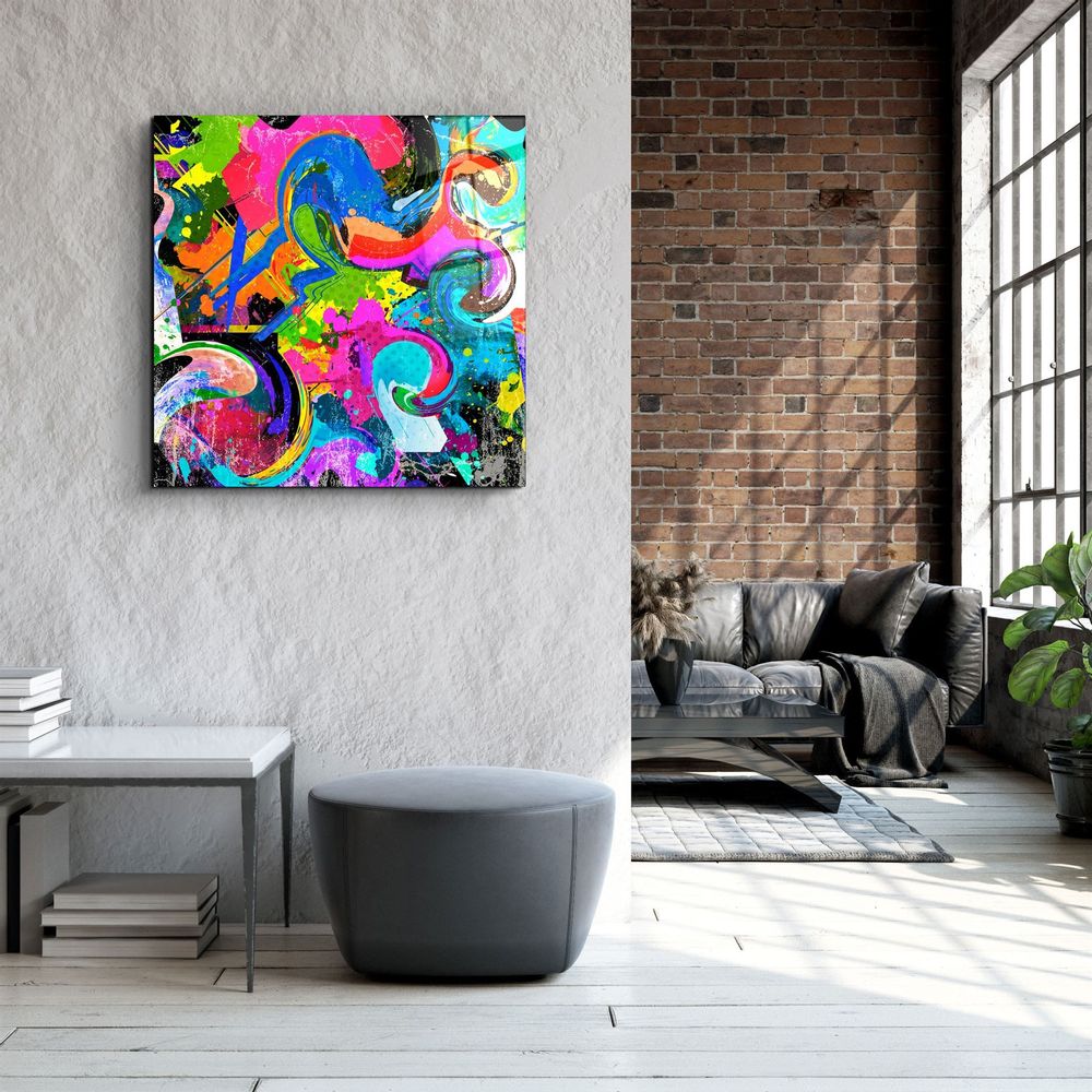 Autres décorations murales - ・"Color Mix"・Glass Wall Art | Artdesigna Glass Printing Wall Arts. - ARTDESIGNA