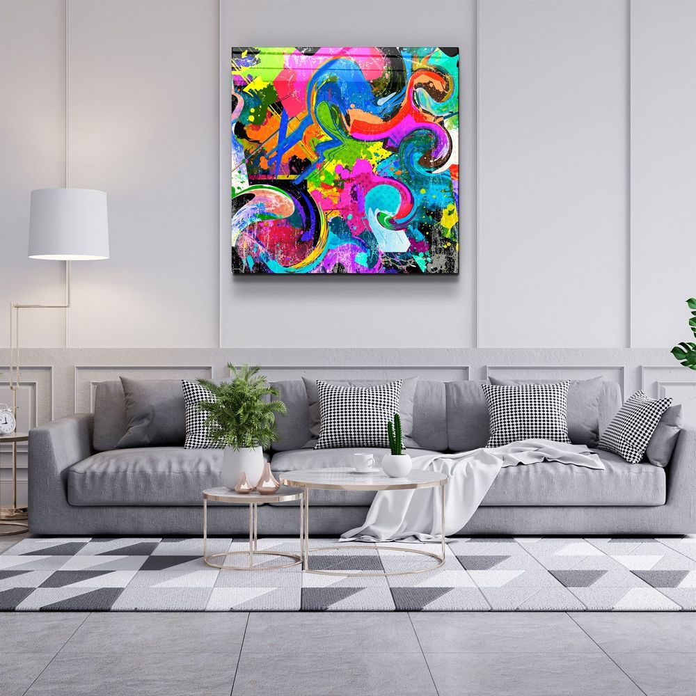Autres décorations murales - ・"Color Mix"・Glass Wall Art | Artdesigna Glass Printing Wall Arts. - ARTDESIGNA