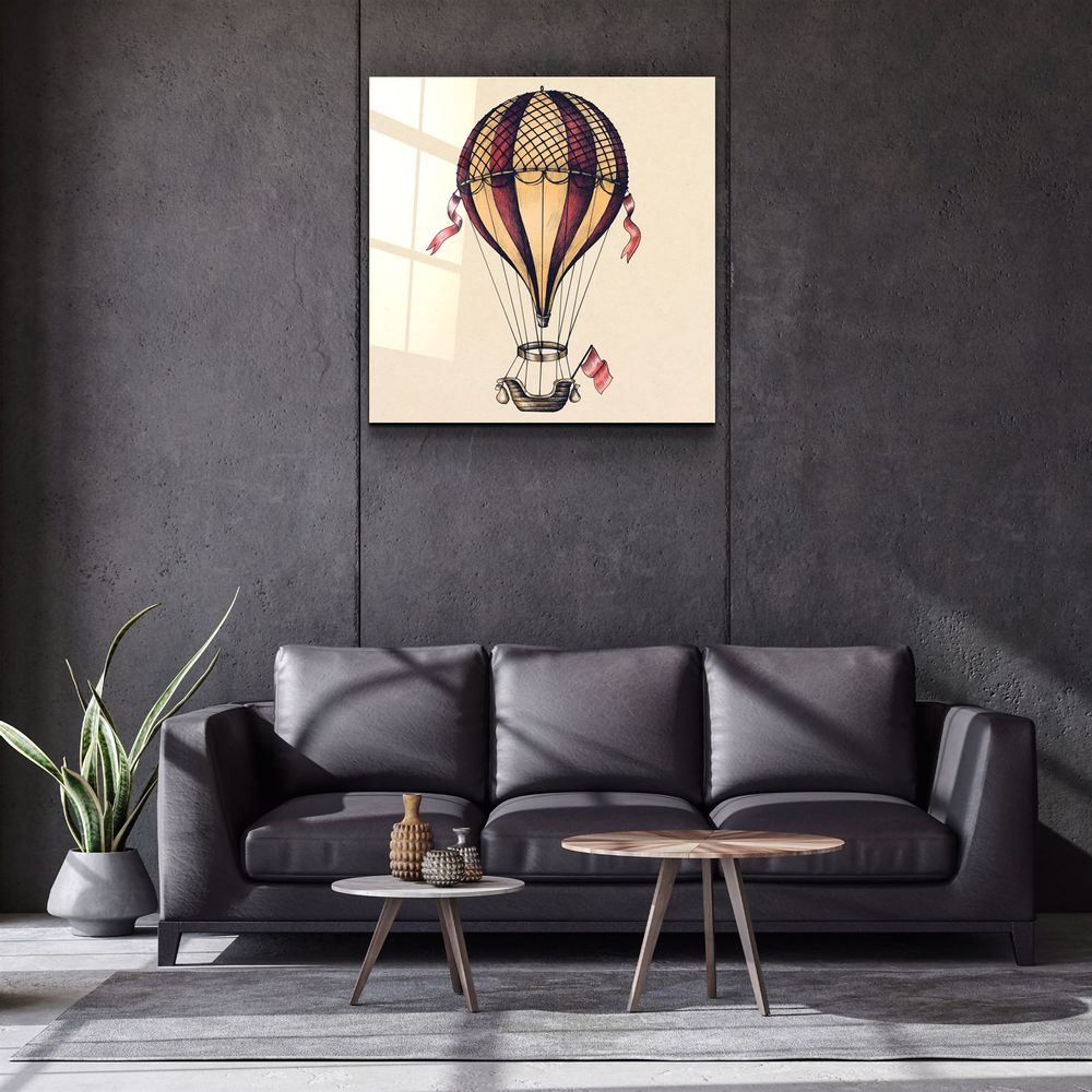 Autres décorations murales - ・"The Baloon"・Glass Wall Art | Artdesigna Glass Printing Wall Arts. - ARTDESIGNA
