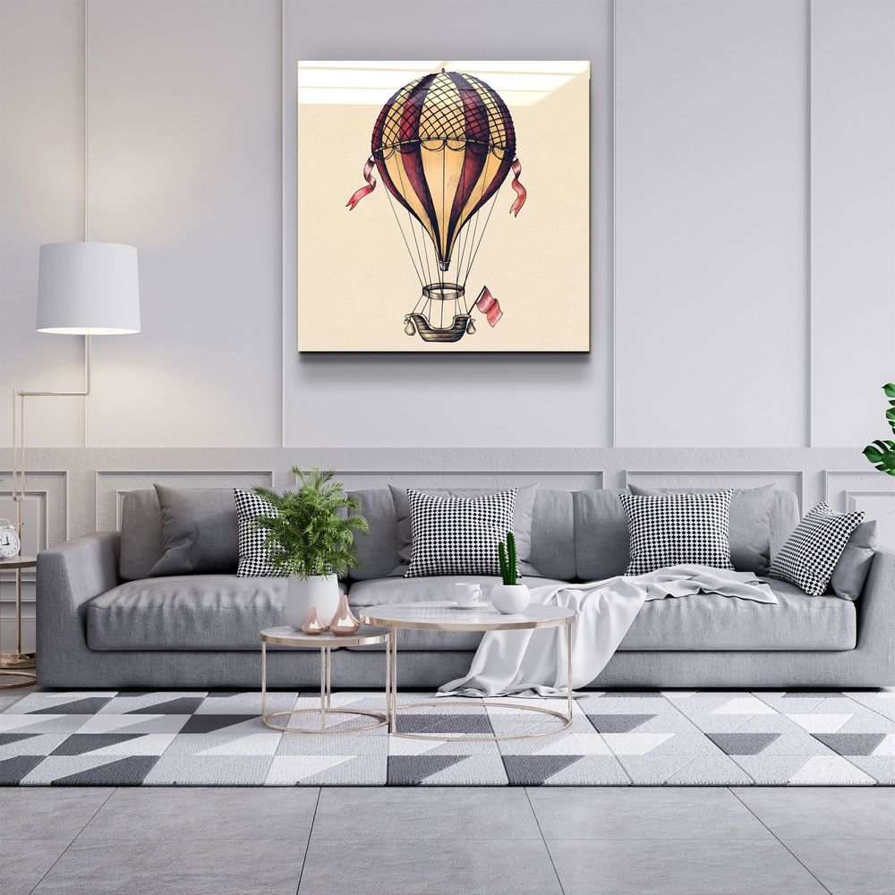 Autres décorations murales - ・"The Baloon"・Glass Wall Art | Artdesigna Glass Printing Wall Arts. - ARTDESIGNA