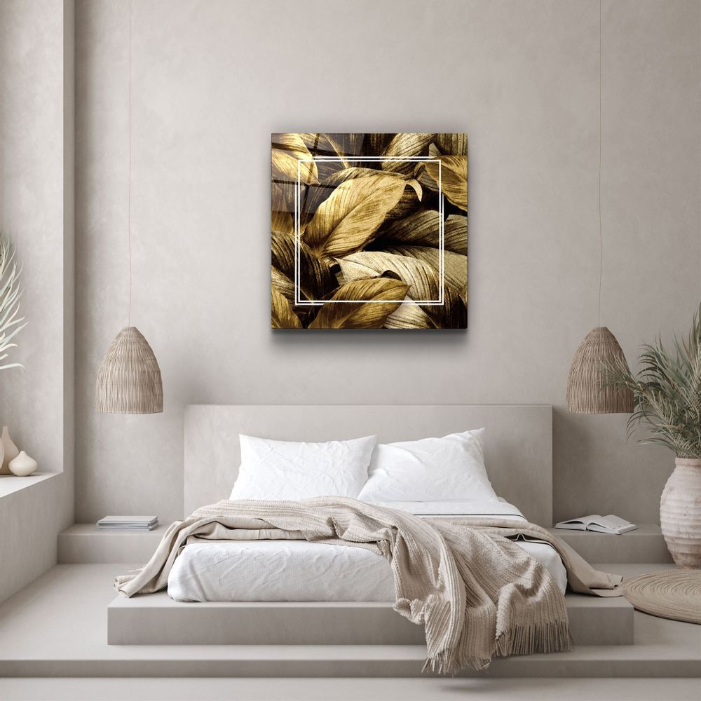 Other wall decoration - ・"Leaves "・Glass Wall Art | Artdesigna Glass Printing Wall Arts. - ARTDESIGNA