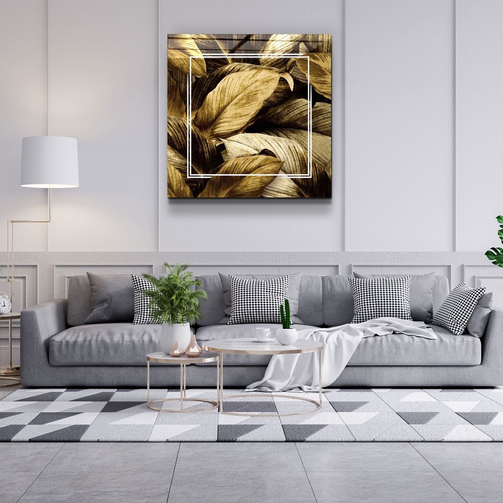 Other wall decoration - ・"Leaves "・Glass Wall Art | Artdesigna Glass Printing Wall Arts. - ARTDESIGNA