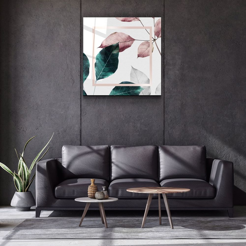 Other wall decoration - ・"Leaves "・Glass Wall Art | Artdesigna Glass Printing Wall Arts. - ARTDESIGNA