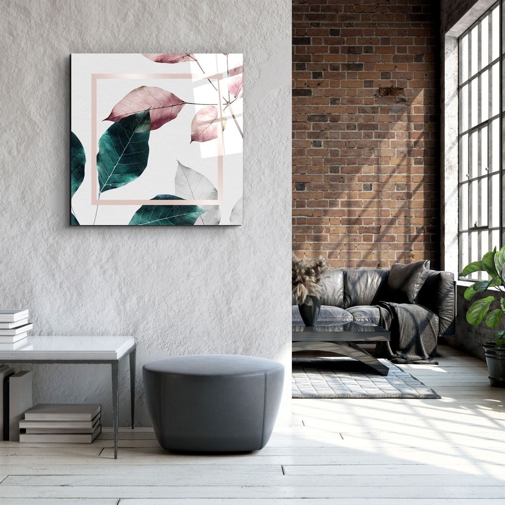 Other wall decoration - ・"Leaves "・Glass Wall Art | Artdesigna Glass Printing Wall Arts. - ARTDESIGNA