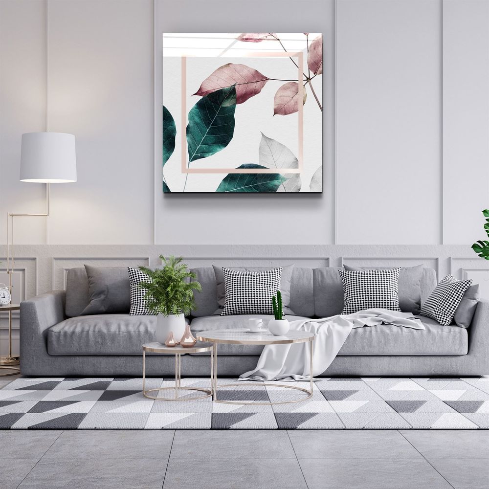 Other wall decoration - ・"Leaves "・Glass Wall Art | Artdesigna Glass Printing Wall Arts. - ARTDESIGNA