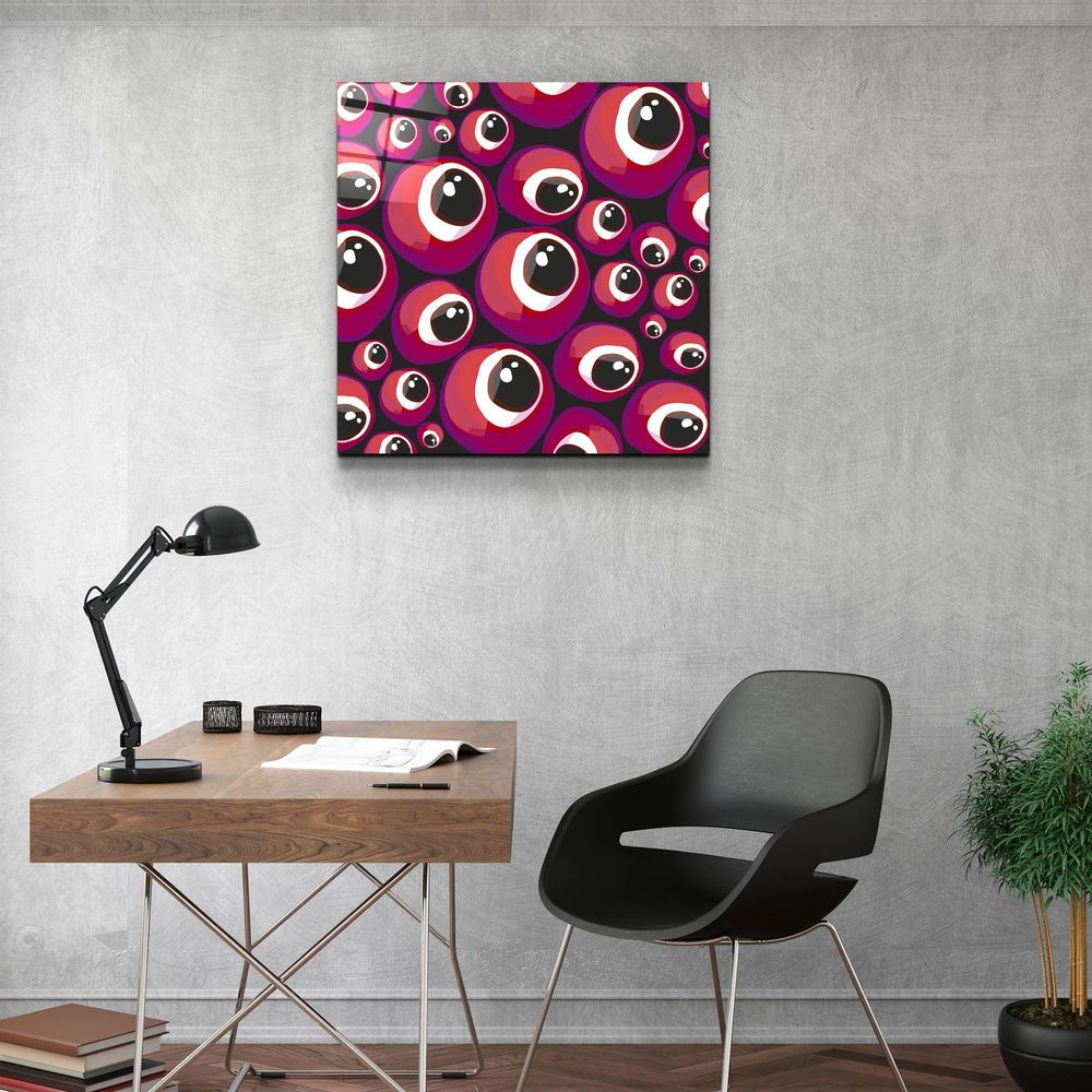 Other wall decoration - ・"Red Eyes"・Glass Wall Art | Artdesigna Glass Printing Wall Arts. - ARTDESIGNA