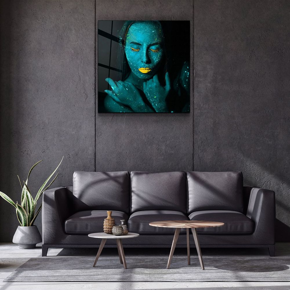 Other wall decoration - ・"Dreamer Green"・Glass Wall Art | Artdesigna Glass Printing Wall Arts. - ARTDESIGNA