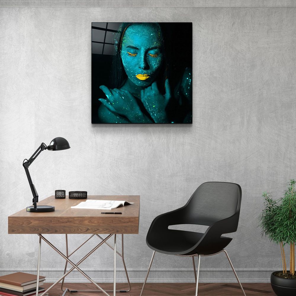 Other wall decoration - ・"Dreamer Green"・Glass Wall Art | Artdesigna Glass Printing Wall Arts. - ARTDESIGNA