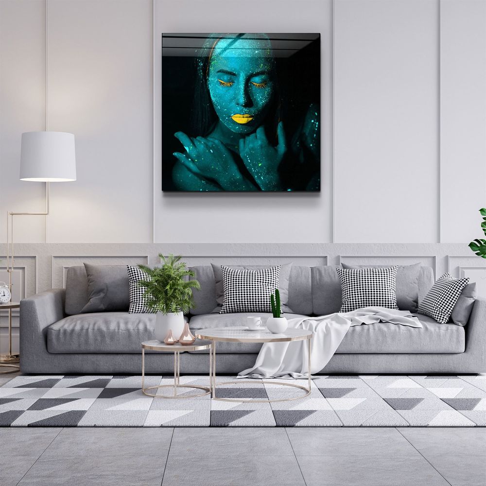 Other wall decoration - ・"Dreamer Green"・Glass Wall Art | Artdesigna Glass Printing Wall Arts. - ARTDESIGNA