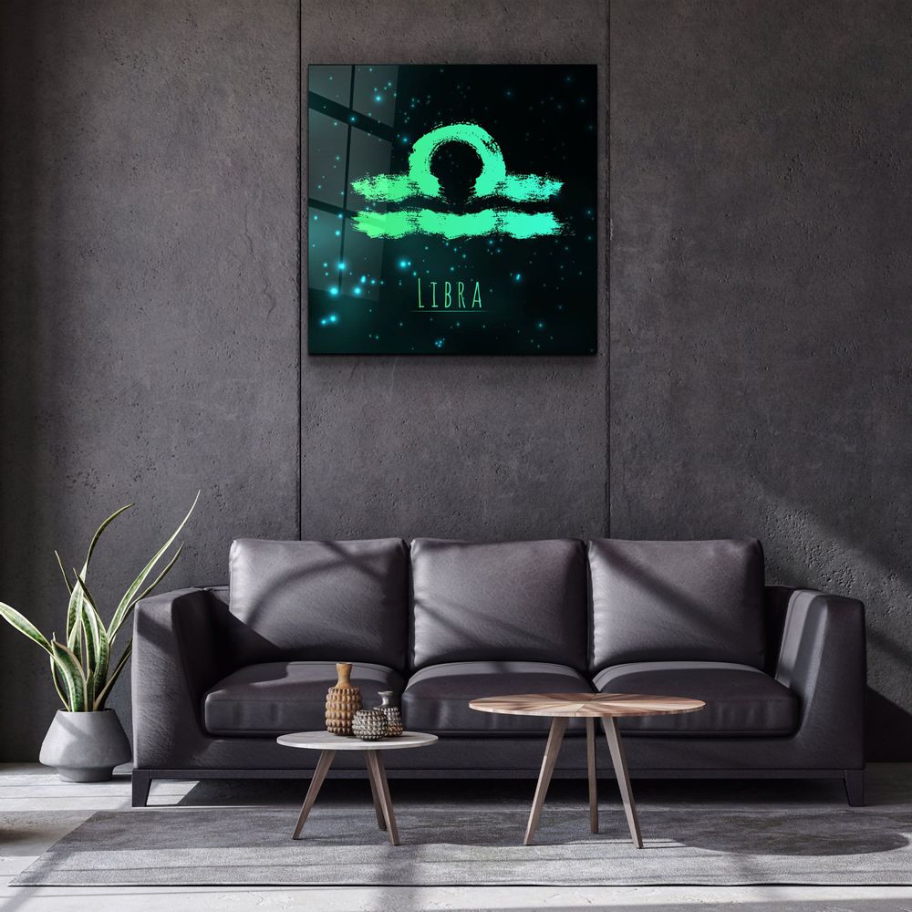 Autres décorations murales - ."Zodiac V2 - Libra". Glass Wall Art | Artdesigna Glass Printing Wall Arts. - ARTDESIGNA