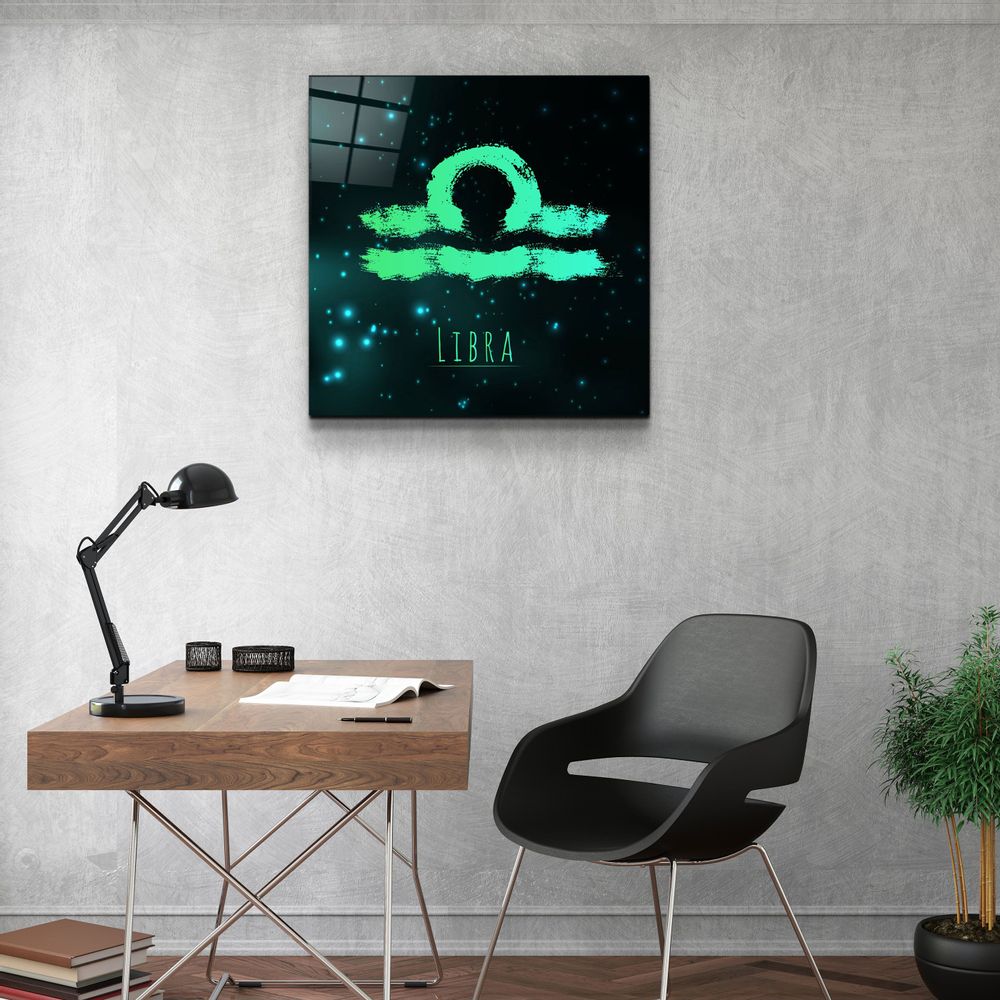 Autres décorations murales - ."Zodiac V2 - Libra". Glass Wall Art | Artdesigna Glass Printing Wall Arts. - ARTDESIGNA
