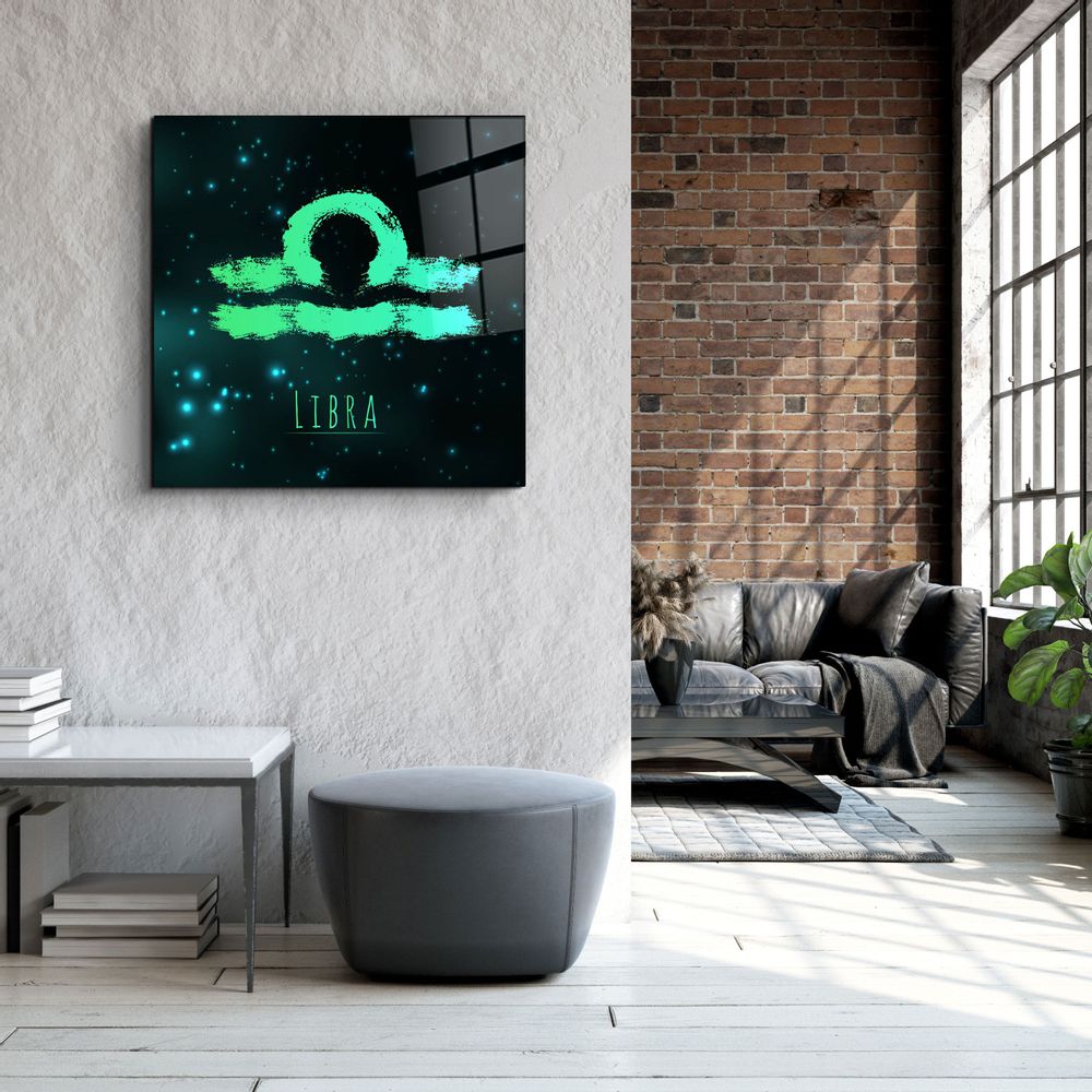 Autres décorations murales - ."Zodiac V2 - Libra". Glass Wall Art | Artdesigna Glass Printing Wall Arts. - ARTDESIGNA