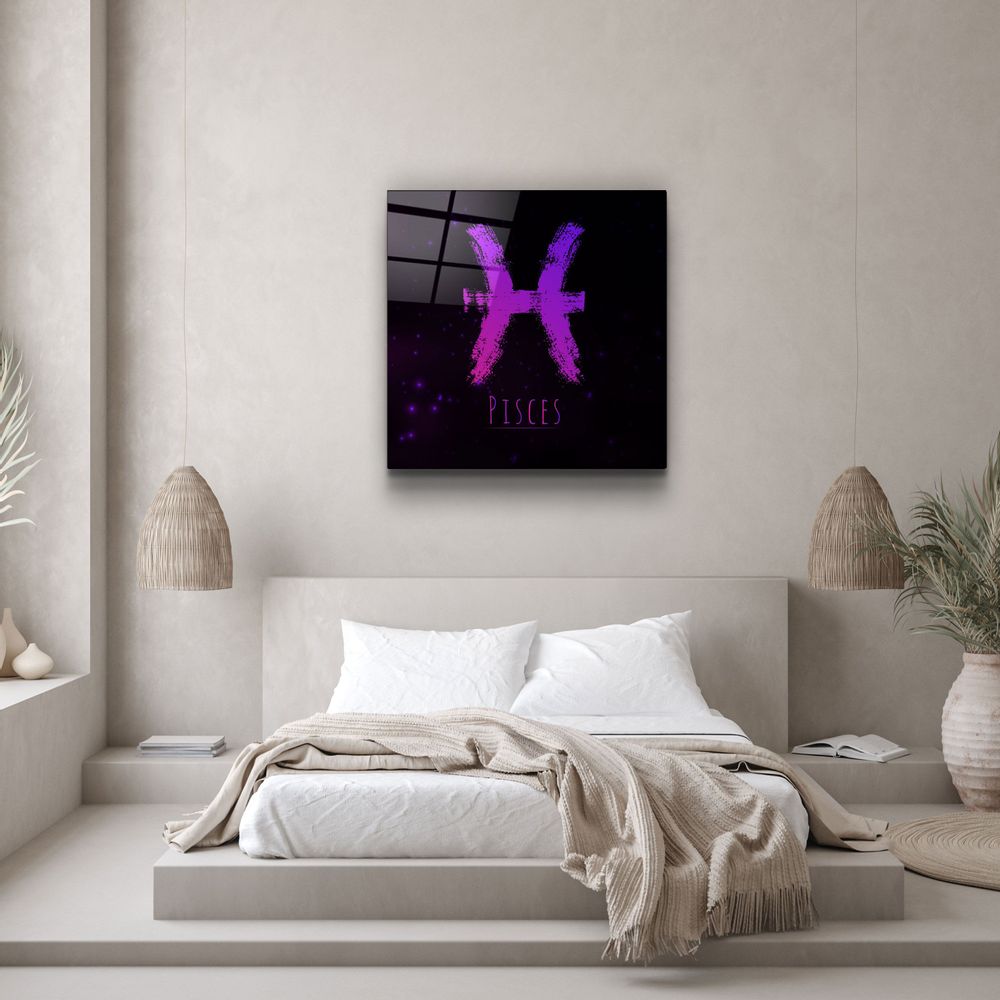 Other wall decoration - ."Zodiac V2 - Pisces". Glass Wall Art | Artdesigna Glass Printing Wall Arts. - ARTDESIGNA